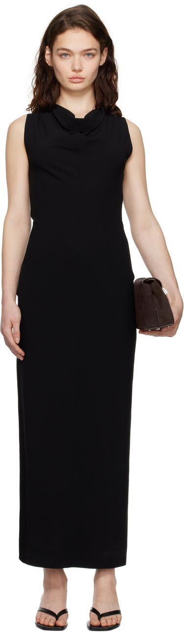 Šaty TOTEME TOTEME Cowl-Neck Maxi Dress Čierna | 251-WRD4445-FB0330, 0