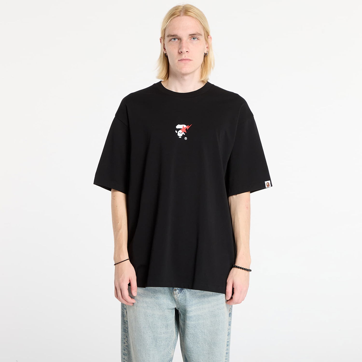 Tričko BAPE Bape Sta Ape Face Relaxed Fit Tee Čierna | 001TEL801321MBLK, 0