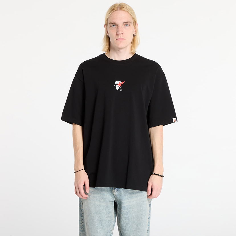 Tričko BAPE Bape Sta Ape Face Relaxed Fit Tee Čierna | 001TEL801321MBLK