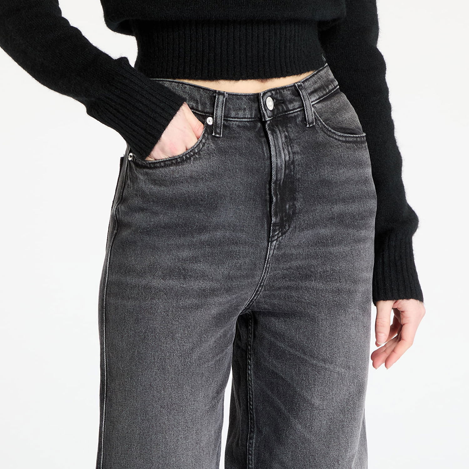 Džínsy Tommy Hilfiger Tommy Jeans Claire High Rise Wide Leg Jeans W28/L32 Čierna | DW0DW19578 1BZ, 1