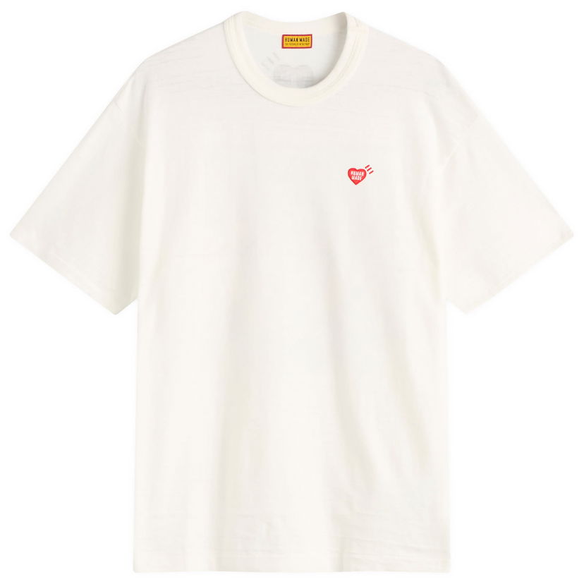 Tričko Human Made Small Heart T-Shirt, Size Large Biela | HM30TE005-WHT