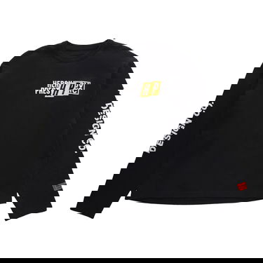 Tričko HERON PRESTON Real Estate Long-Sleeve Tee Čierna | HMAB028F22JER0021001, 1