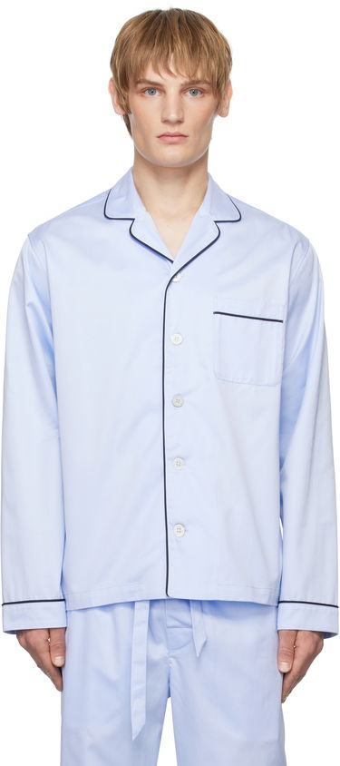 Pyžamo TEKLA Long-Sleeved Pyjama Modrá | SWT-BLU, 0