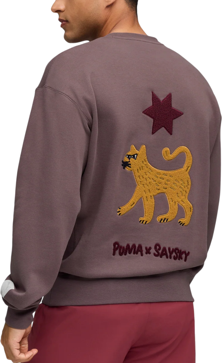 Mikina Puma Puma x Saysky Crewneck Sweatshirt Fialová | 527557-88, 1