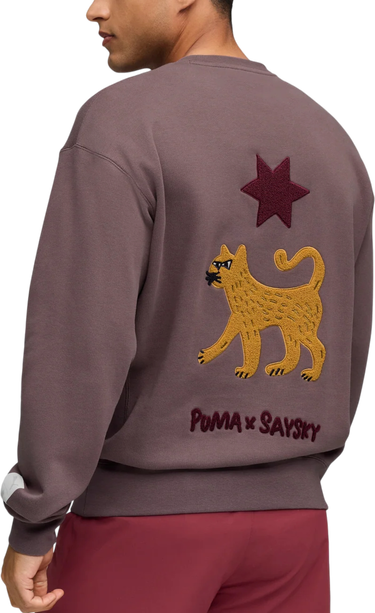 Mikina Puma Puma x Saysky Crewneck Sweatshirt Fialová | 527557-88, 1