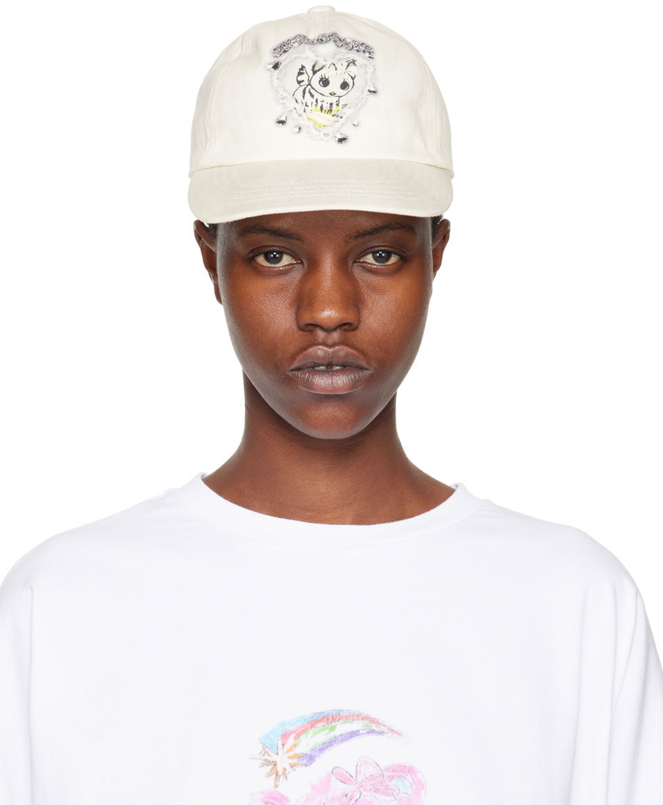 Šiltovka We11done Character Print Baseball Cap Biela | WD-AH0-24-402-U-WH, 0
