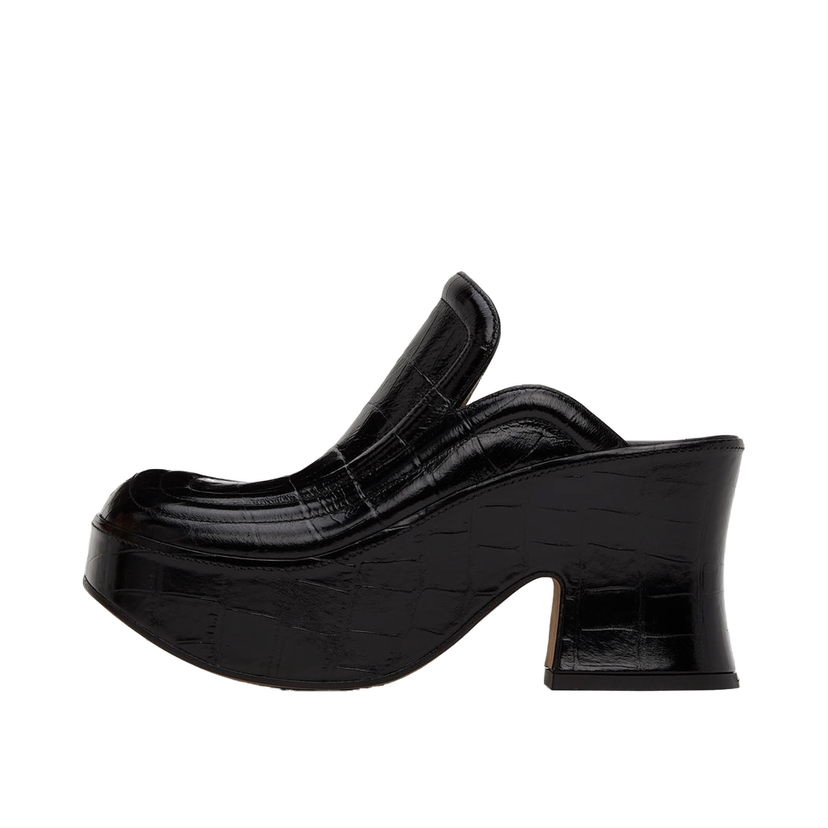 Tenisky a topánky Bottega Veneta Croc Wedge Heels "Black" Čierna | 667212 V10O0