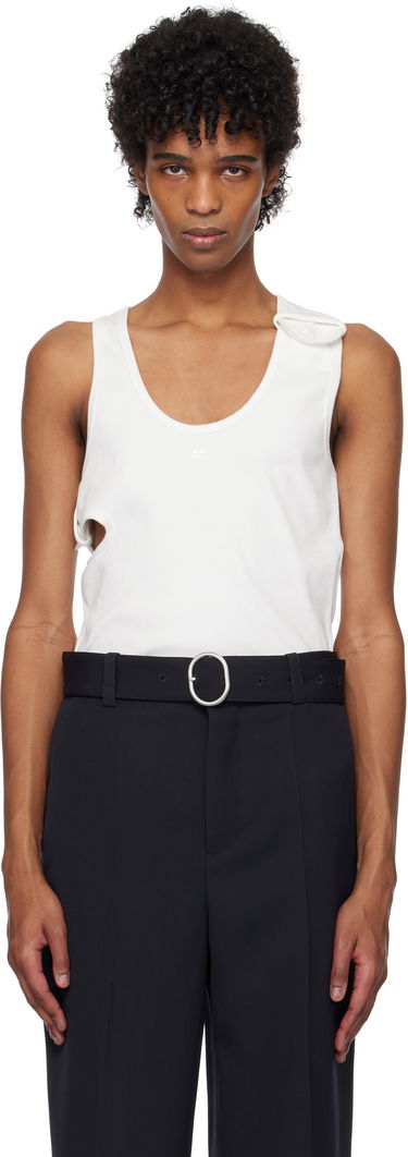 Tielko Courrèges Courrèges 90's Rib Cut Out Tank Top Biela | 125JDE113JS0194, 0