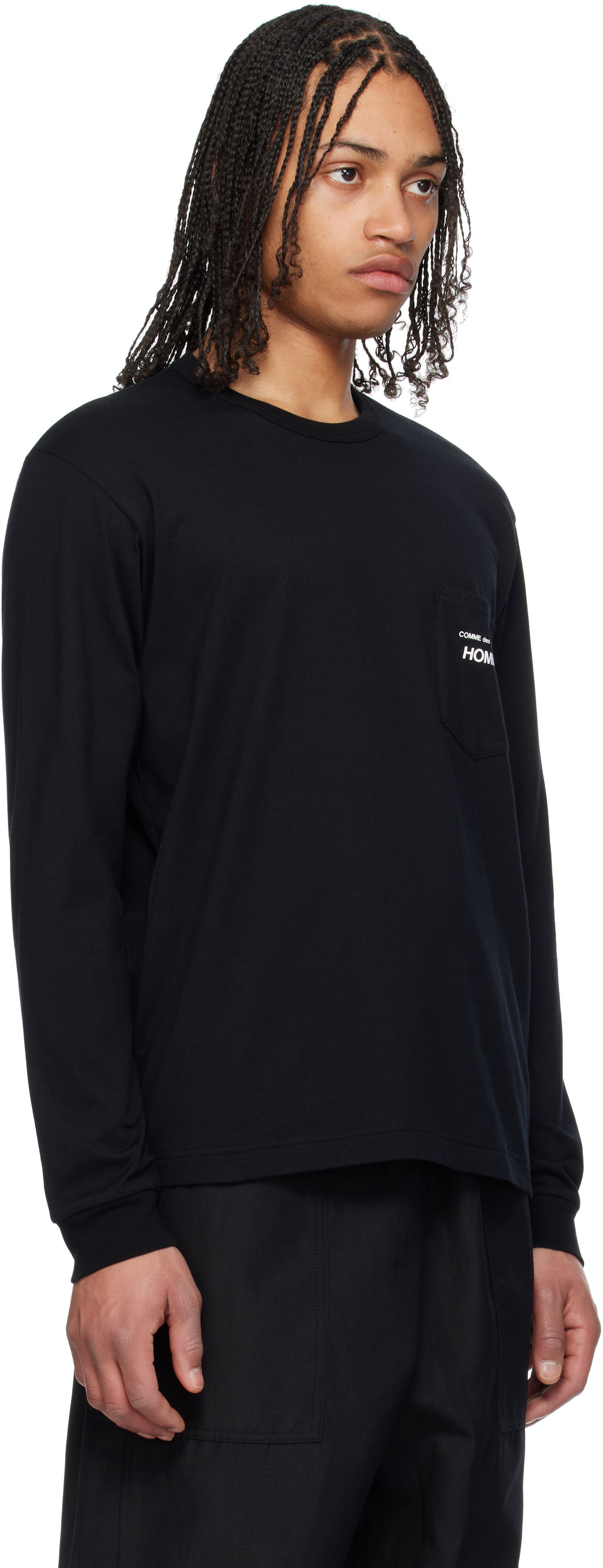 Tričko Comme des Garçons Pocket Long Sleeve T-Shirt Homme Čierna | HO-T102-051, 1