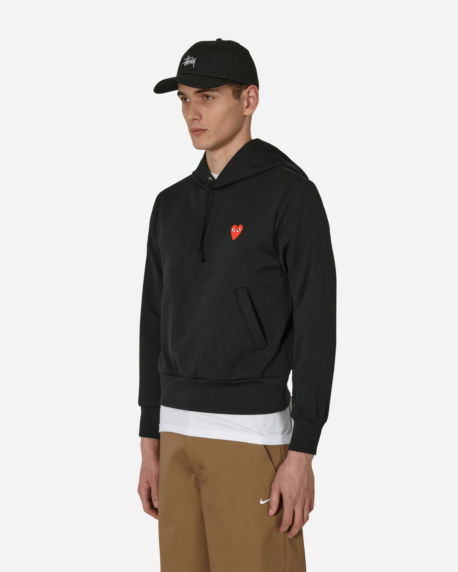 Mikina Comme des Garçons Smalll Heart Hooded Sweatshirt Čierna | P1T173 1, 1