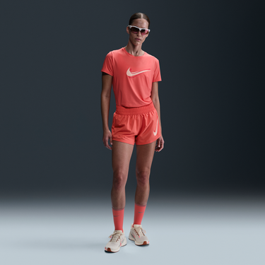 Šortky Nike One Dri-FIT Mid-Rise Running Shorts with Liner Oranžová | HJ2195-814, 1