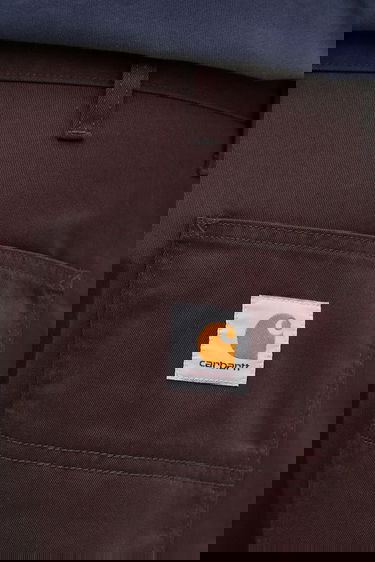 Nohavice Carhartt WIP Relaxed Fit Simple Pant Trousers Hnedá | I034907.33H02, 3