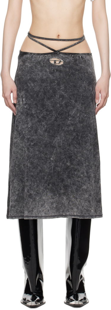 Sukňa Diesel O-Rossi Midi Skirt Čierna | A14422 0KHAS O-ROSSI JUPE, 0