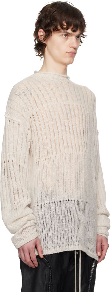 Sveter Rick Owens Rick Owens Hollywood Oversized Knit Sweater Béžová | RU01E5681 KGRID, 1