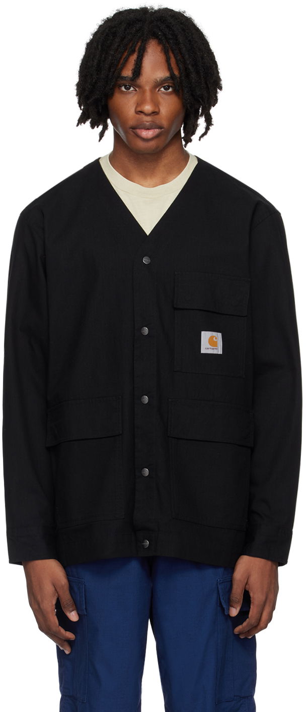 Sveter Carhartt WIP Buttoned Workwear Jacket Čierna | I033020, 0