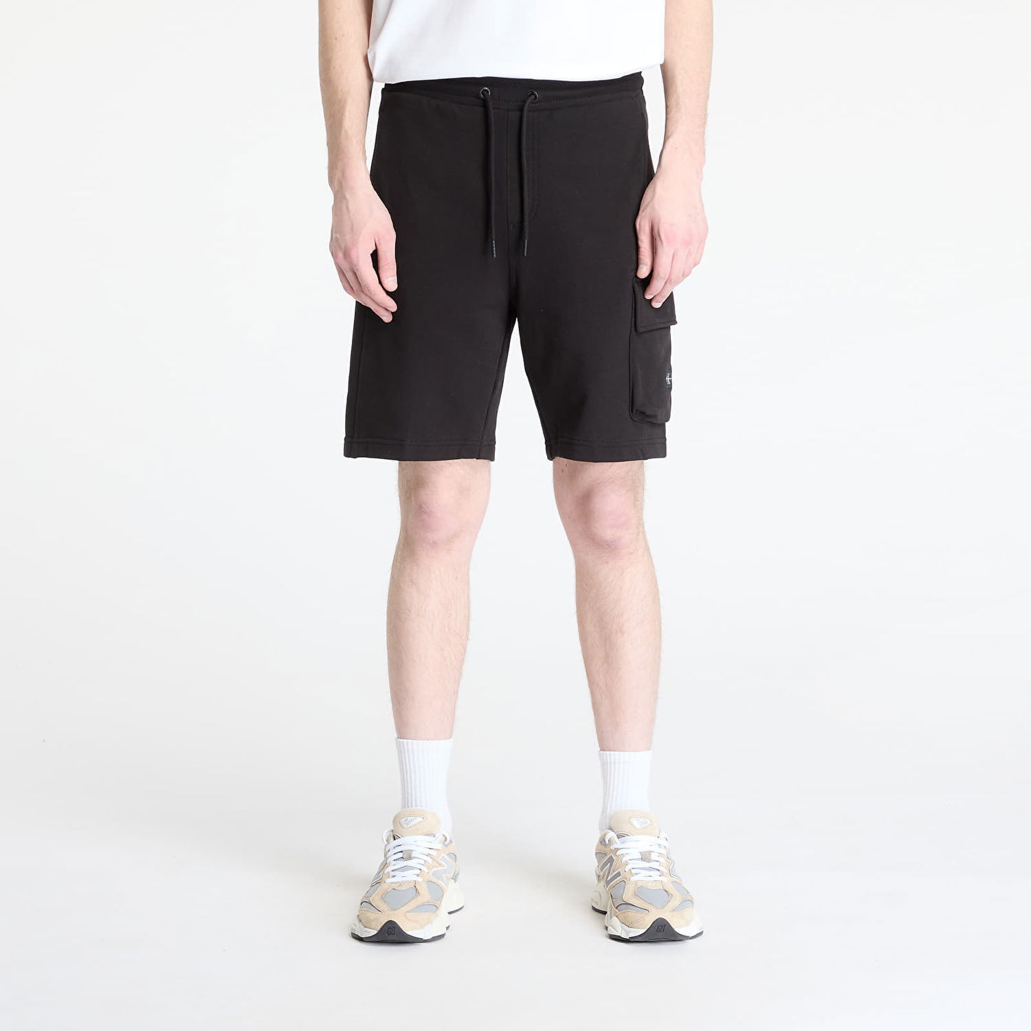 Šortky CALVIN KLEIN Calvin Klein Jeans Woven Label Shorts Čierna | J30J327284 BEH, 0