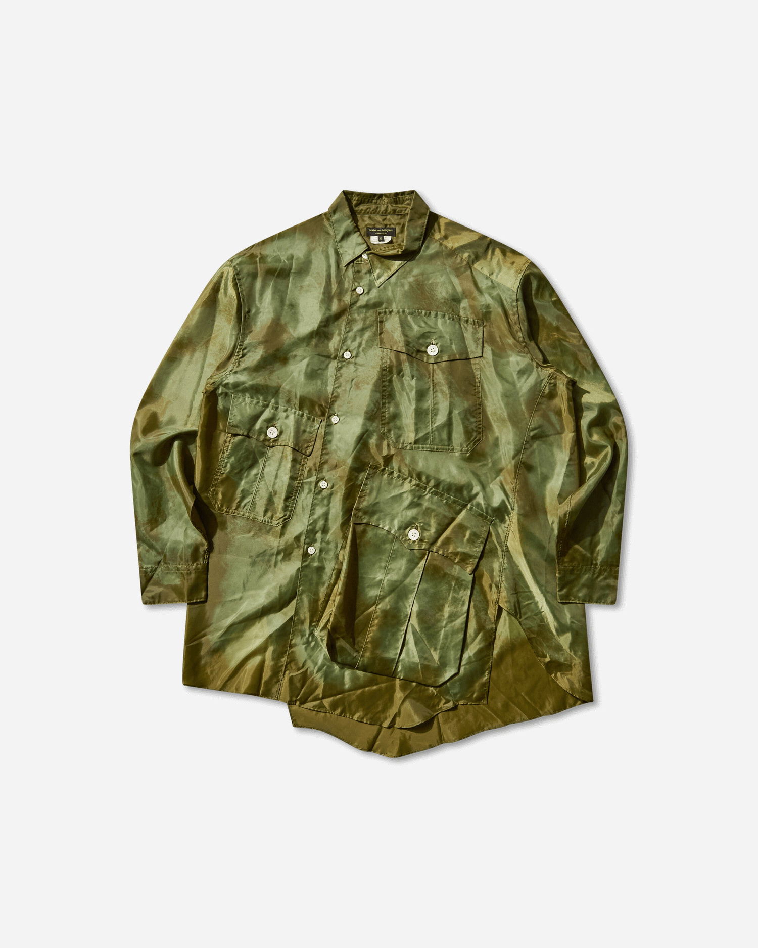 Košeľa Comme des Garçons Asymmetrical Shirt Zelené | PP-B006-W25 1, 1