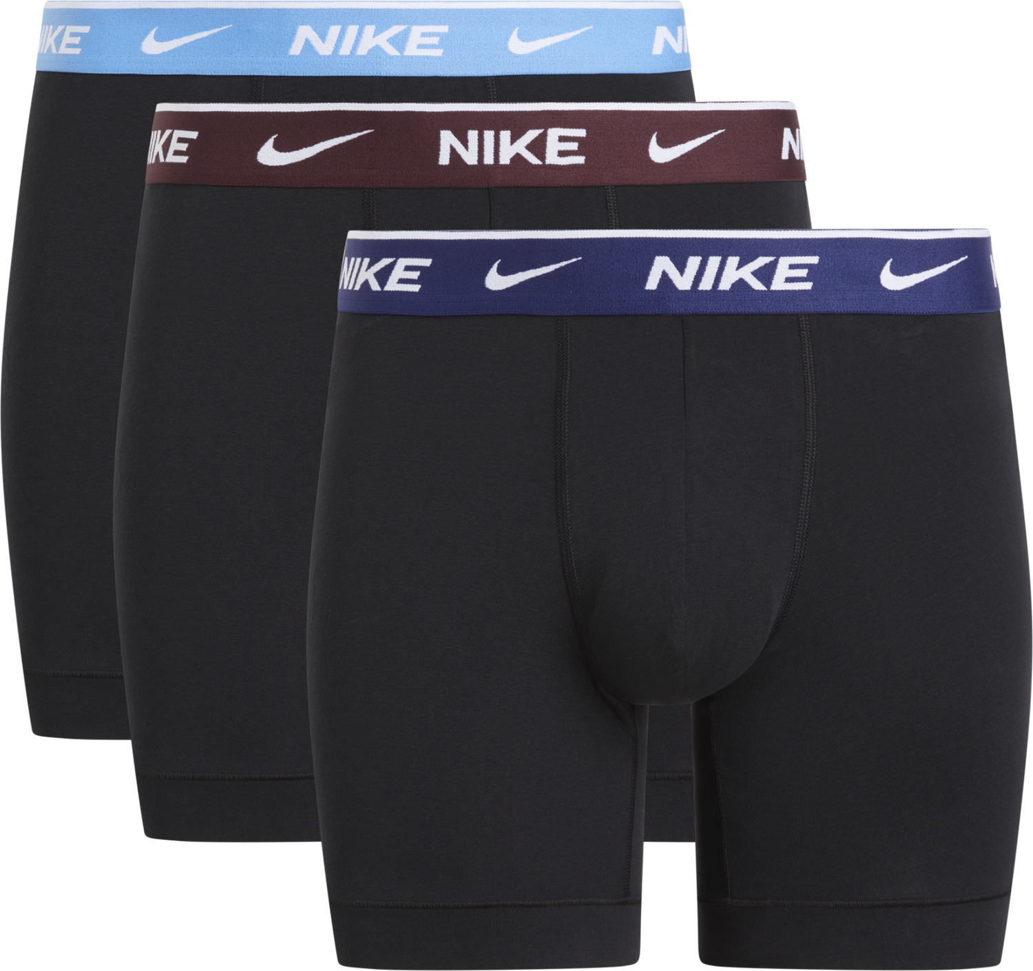 Boxerky Nike Everyday Cotton Stretch Boxer Briefs, 3-Pack Čierna | 0000KE1007-MYP, 0