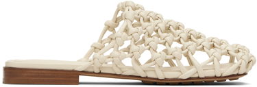 Tenisky a topánky Bottega Veneta Bottega Veneta Supple Lambskin Flat Sandals Biela | 827669 V3H60, 0