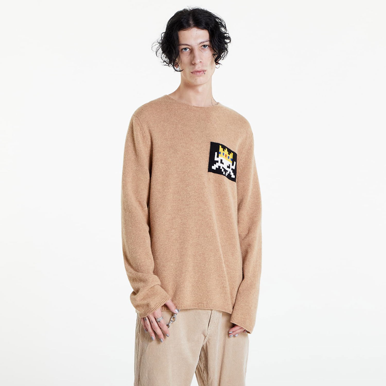 Sveter Comme des Garçons Shirt Sweater Knit Béžová | FJ-N006 Brown, 0