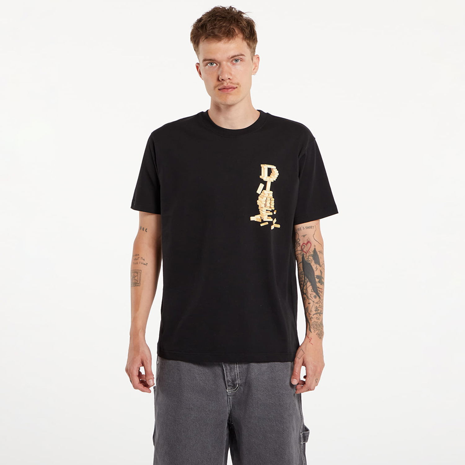 Tričko Dime Blocks T-Shirt UNISEX Black Čierna | DIMESU2436BLK, 0