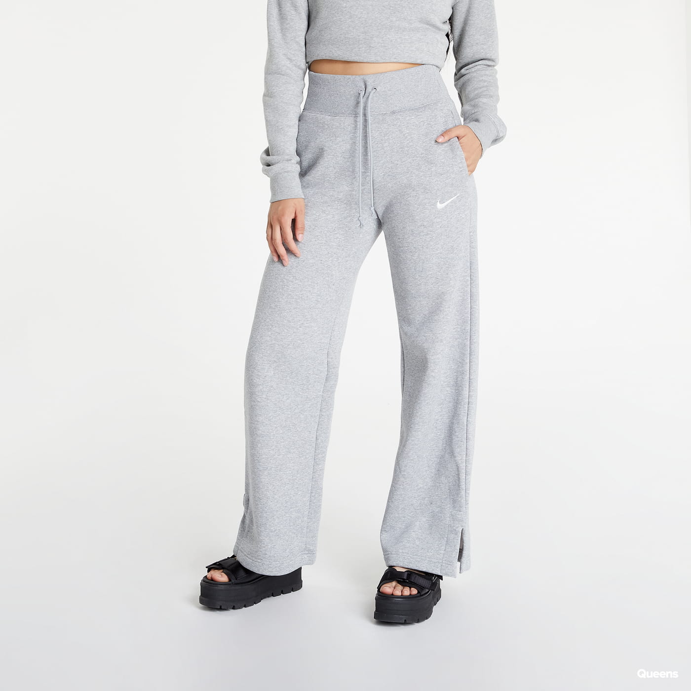 Tepláky Nike High-Rise Wide-Leg Pants Šedá | DQ5615-063, 0