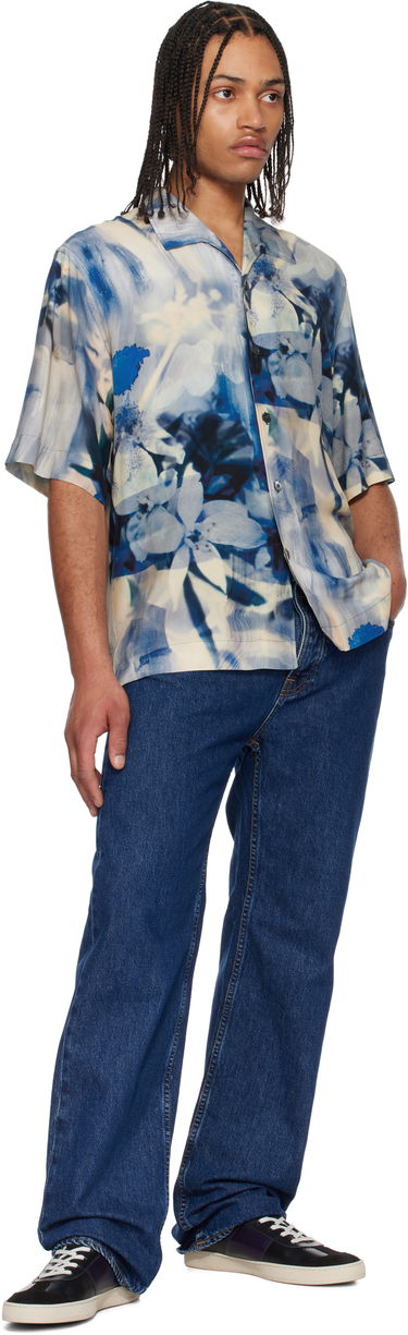 Košeľa Paul Smith Paul Smith Oversized Painted Photograph Viscose Shirt Modrá | M1R-426Z-P02653, 3