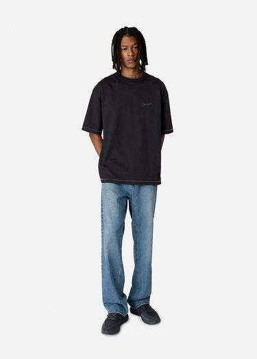 Tričko AXEL ARIGATO Black Oversized T-Shirt With Stitch Čierna | A2980001, 4