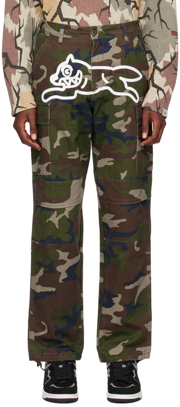 Cargo nohavice BBC IceCream ICECREAM Running Dog Cargo Pants Zelené | IC24209, 0