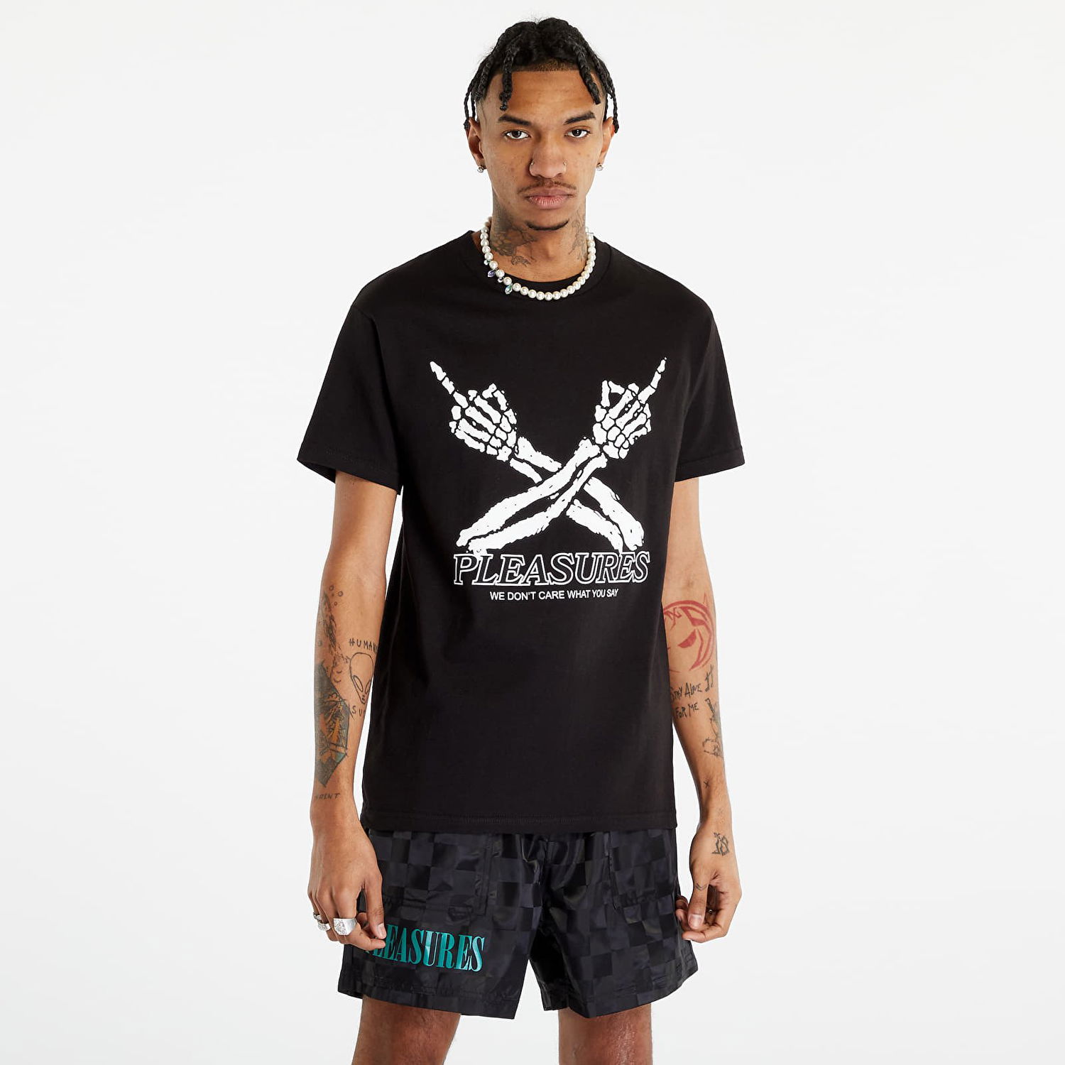 Tričko Pleasures Don't Care T-Shirt Čierna | P23SP051 BLACK, 0