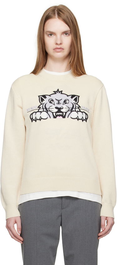 Sveter KENZO Kenzo Paris 'KENZO Happy Tiger' Sweater Béžová | FF62PU7233LI, 0