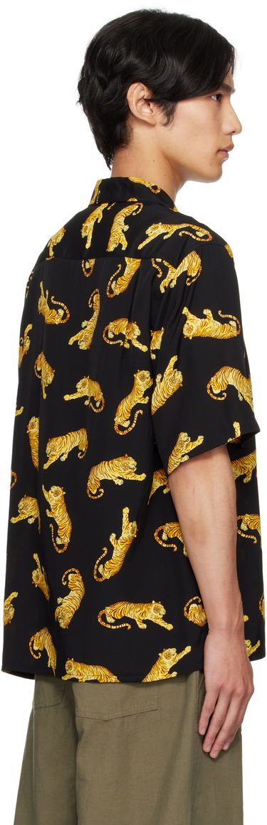 Košeľa WACKO MARIA WACKO MARIA Tim Lehi Tiger Print Shirt Čierna | 25SS-WMS-HI08, 2