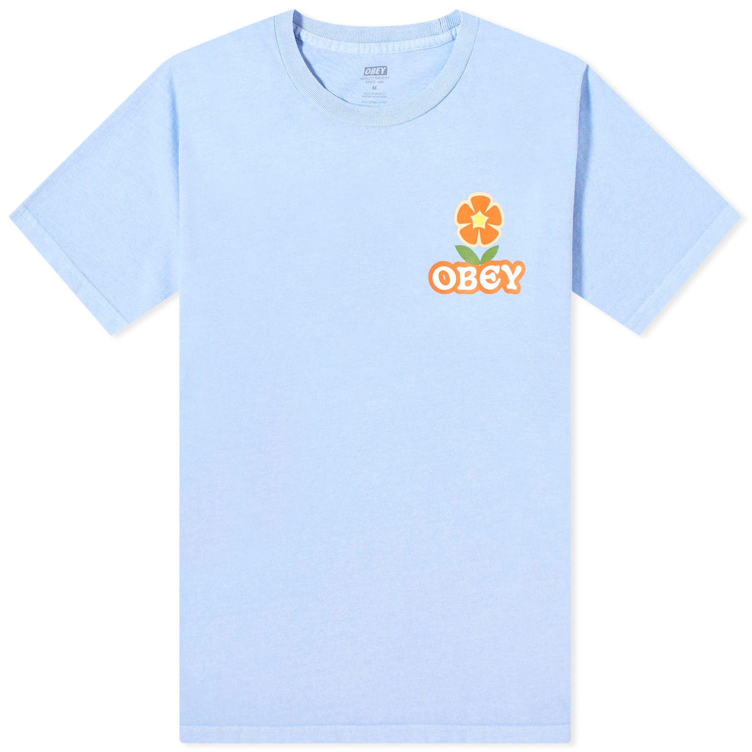 Tričko OBEY Make Art Not War Flower Tyrkysová | 163813766-HDR, 0