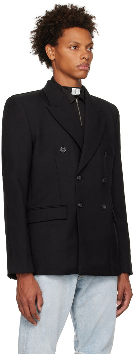 Vesta VETEMENTS Double-Breasted Blazer Čierna | VL14JA640B, 1