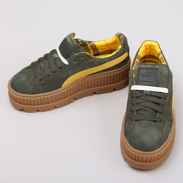 Tenisky a topánky Puma Cleated CreeperSuede Wn's rosin - lemon - vanilla ice Šedá | 366268 01, 2