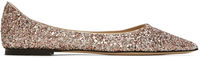 Jimmy Choo Love Glitter Ballerina Flats