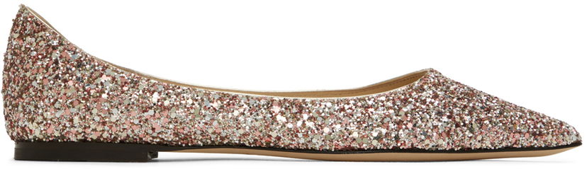 Tenisky a topánky Jimmy Choo Jimmy Choo Love Glitter Ballerina Flats Rôznofarebný | LOVE FLAT CGF