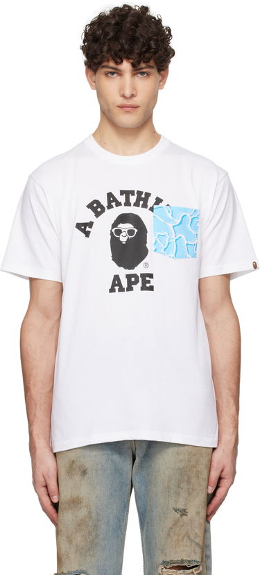 Tričko BAPE Sea Surface Camo Pocket T-Shirt Biela | 001CSK701001F, 0