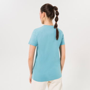Polo tričko Champion Crewneck Tee Tyrkysová | 115426BS157, 2