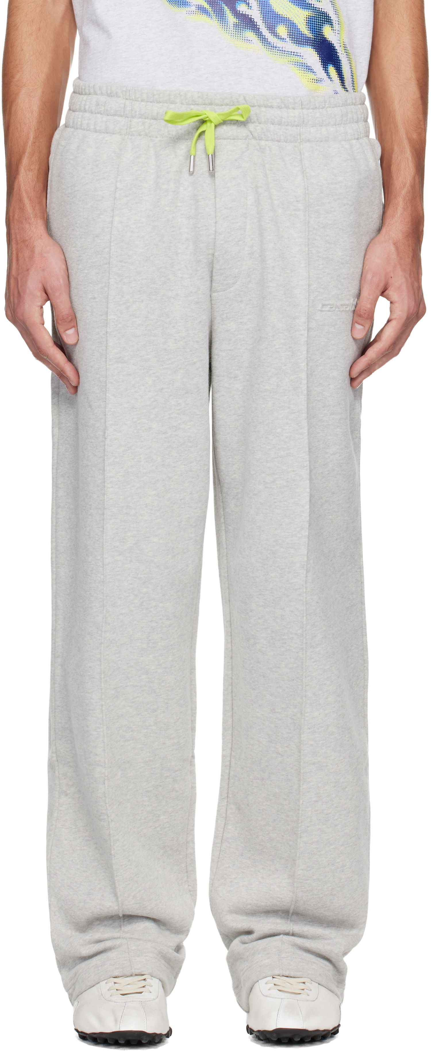Tepláky Casablanca Casablanca Cashmere Blend Sweatpants Šedá | M-SP26-JTR-331-01, 0