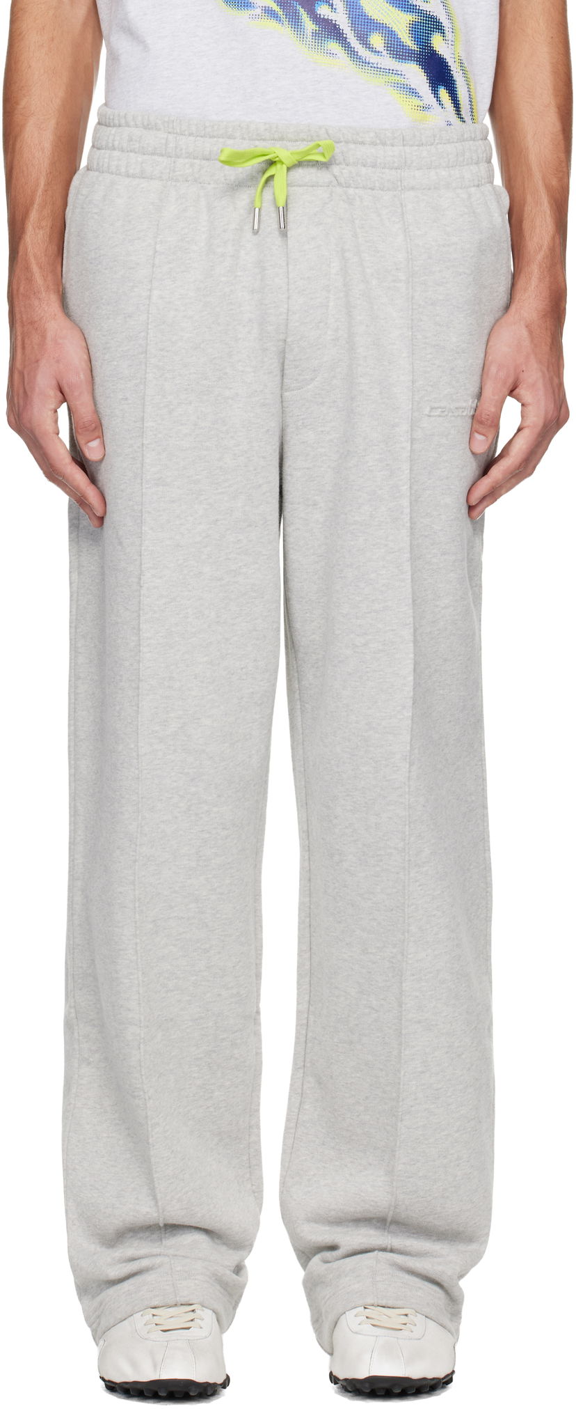 Tepláky Casablanca Casablanca Cashmere Blend Sweatpants Šedá | M-SP26-JTR-331-01