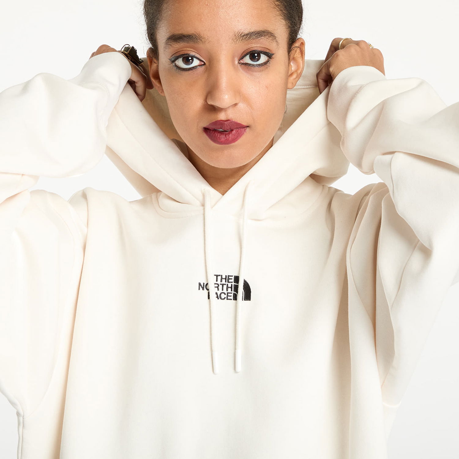 Mikina The North Face Essential Oversize Hoodie White Dune Biela | NF0A89ENQLI1, 1