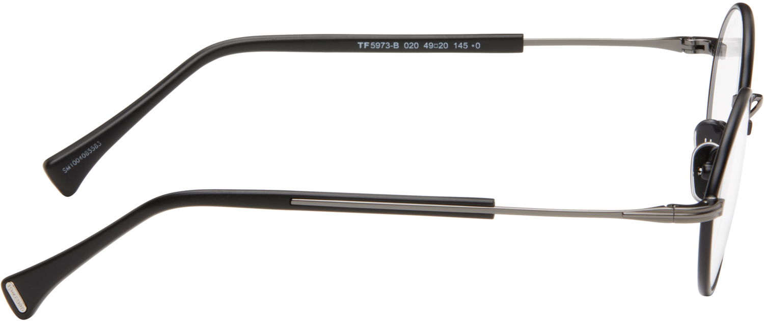 Slnečné okuliare Tom Ford Tom Ford Round Blue Block Glasses Čierna | FT5973-B_49020, 1