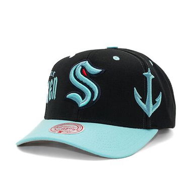 Šiltovka Mitchell & Ness Overbite Pro Snapback Seattle Kraken Black Tyrkysová | HHSS7311-SKRYYPPPBLCK, 0