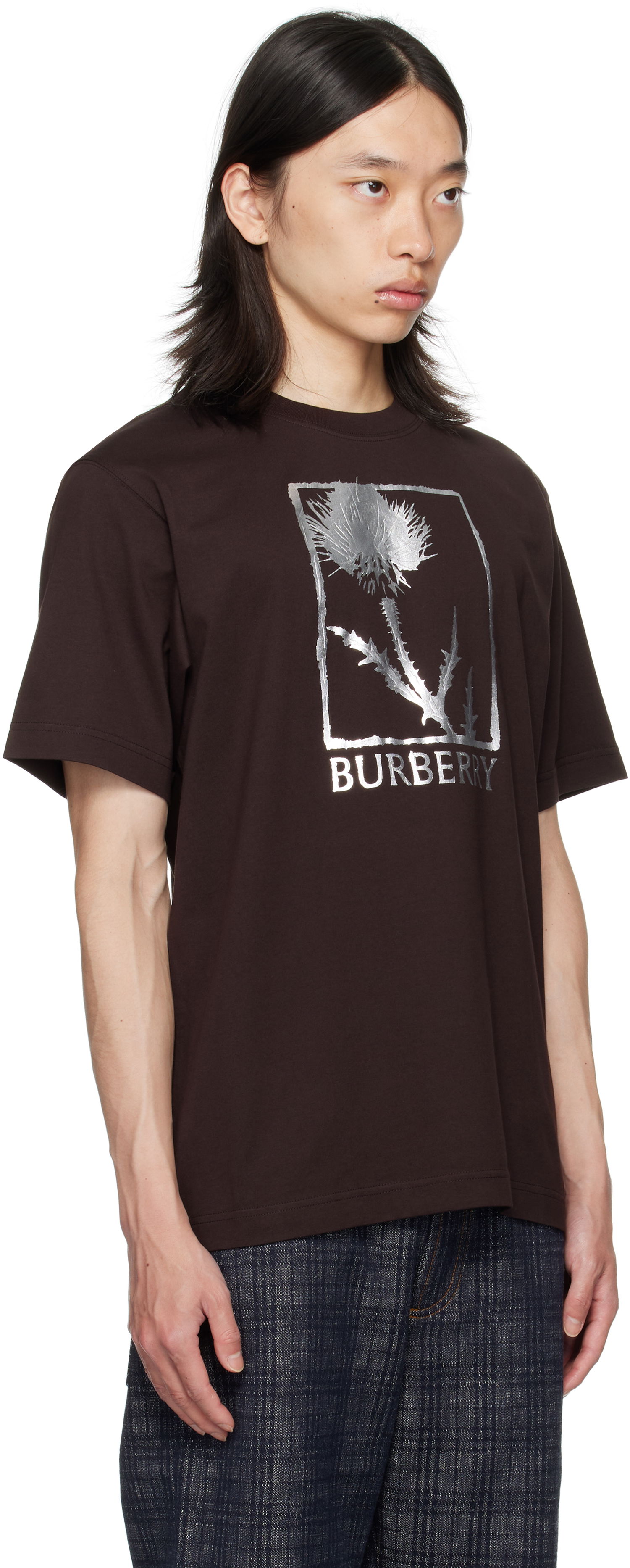 Tričko Burberry Burberry Foil Graphic T-Shirt Hnedá | 8116887, 1
