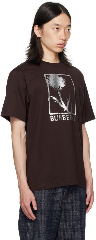 Tričko Burberry Burberry Foil Graphic T-Shirt Hnedá | 8116887, 1