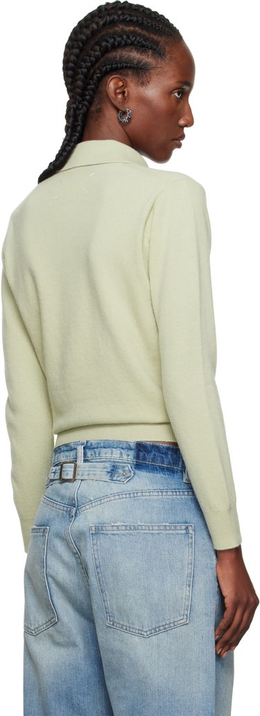 Polo tričko Maison Margiela Maison Margiela Longsleeve Polo Zelené | S51GL0063 M13144, 2