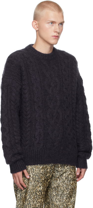 Sveter ISABEL MARANT Isabel Marant Erick Cable Knit Sweater Šedá | PU0542HA-B3L07H, 1