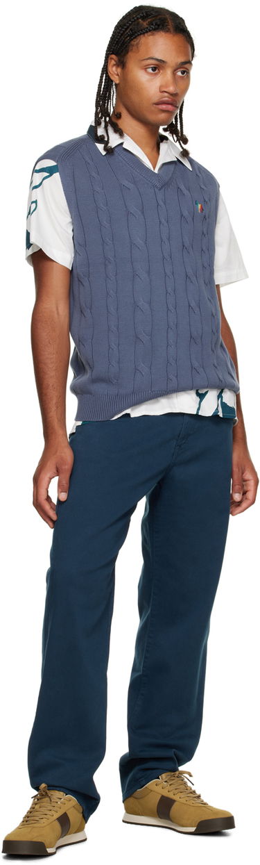 Sveter Paul Smith PS Paul Smith Cable Knit Vest Modrá | M2R-244YE-L21934-43, 3