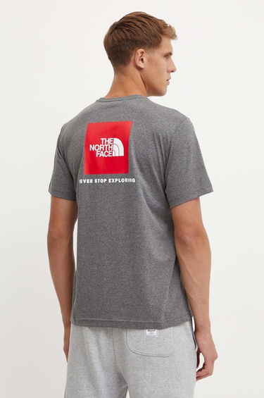 Tričko The North Face Short Sleeve Red Box Graphic T-Shirt Šedá | NF0A87NPDYY1, 0